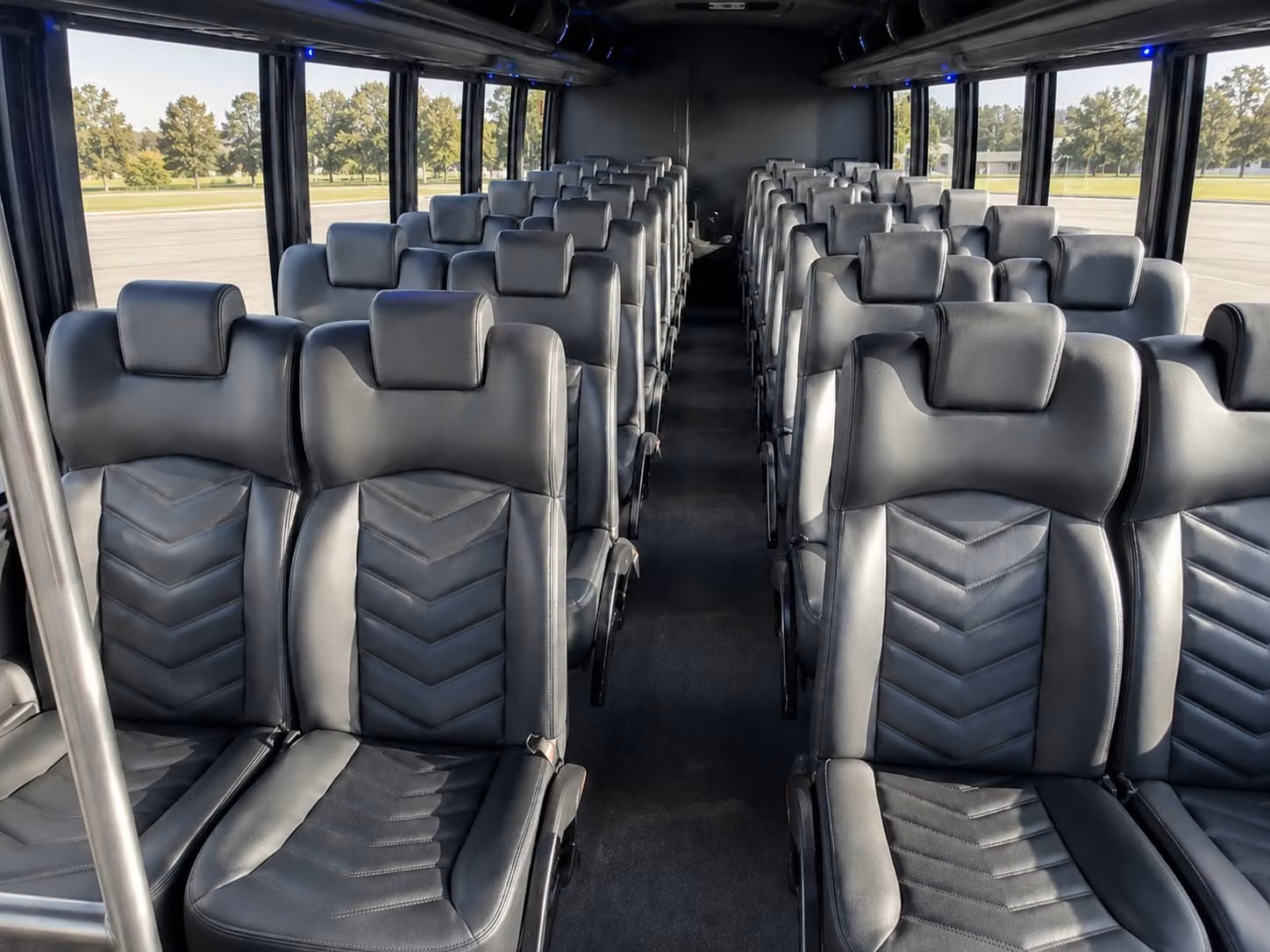 15 passenger minibus interior