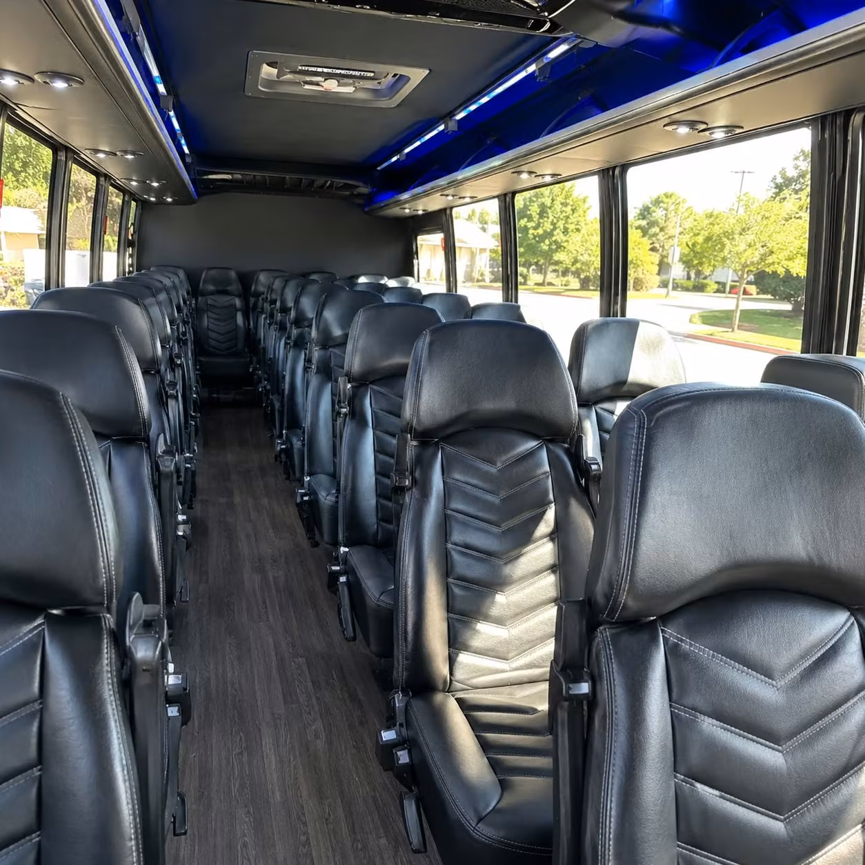 28 passenger minibus inside
